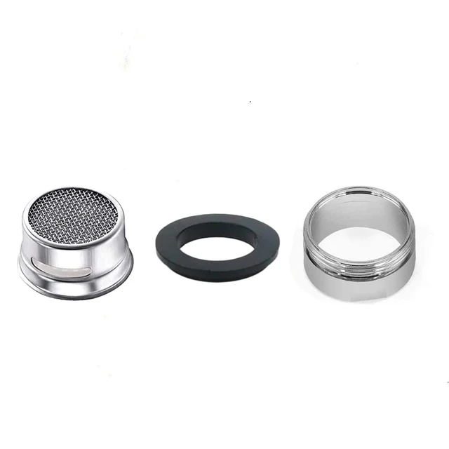 Alt view image 2 of 7 - 6 Pack Faucet Aerator 2.2 GPM Bathroom Sink Aerator Regular Standard Replacement Parts with Brass Shell 15/16-Inch Male Threads Aerator Faucet Filter with Gasket for Kitchen Bathroom