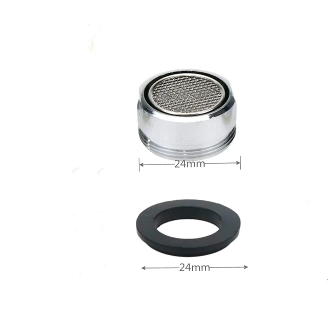 Alt view image 3 of 7 - 6 Pack Faucet Aerator 2.2 GPM Bathroom Sink Aerator Regular Standard Replacement Parts with Brass Shell 15/16-Inch Male Threads Aerator Faucet Filter with Gasket for Kitchen Bathroom