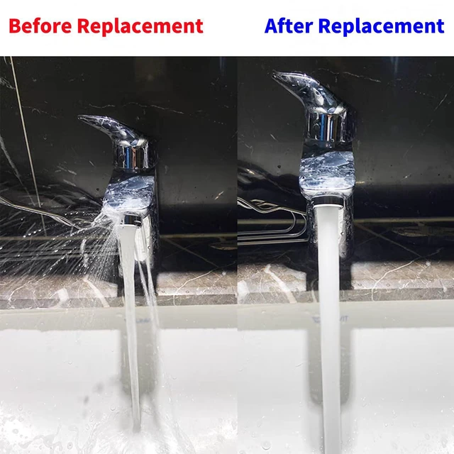 Alt view image 7 of 7 - Bathroom Sink Aerator,2.2 GPM Faucet Aerator, Made of Solid Brass and Stainless Steel,15/16 Inch Male Thread Faucet Replacement with Gasket,For Kitchen and Bathroom,6PCS(Silvery)
