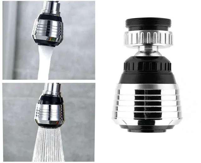 Main image of 360° Rotate Swivel Water Saving Tap Aerator Diffuser Faucet Nozzle Filter Adapter, Fit M22 M24 Kitchen Sink & Utility Faucets