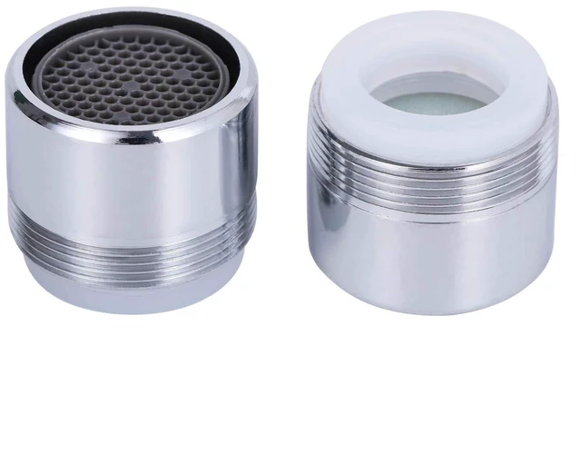 Main image of 2 Pack 2.2 GPM Sink Faucet Aerator, Male and Female Dual Thread Aerator, Regular/Standard Size, Chrome by NIDAYE