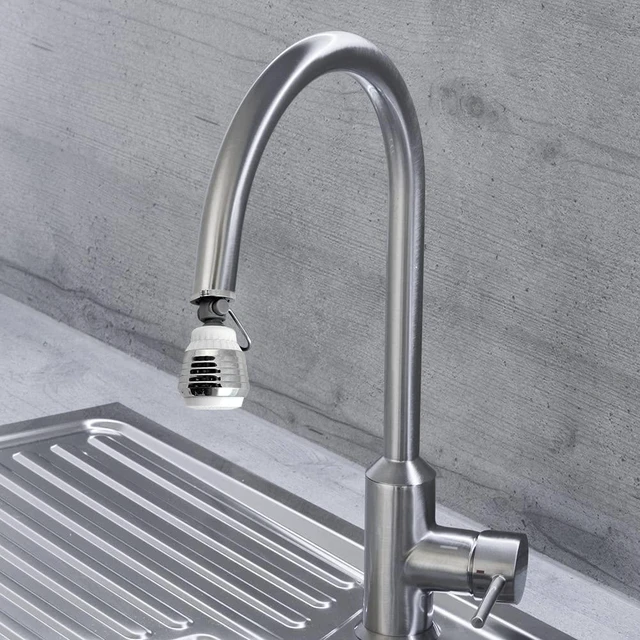 Alt view image 3 of 4 - Dual Spray Swivel Faucet Aerator - Niagra Conservation | Sink Faucet Aerator with Low 1.5 GPM Flow Rate | (N3115P-FC)