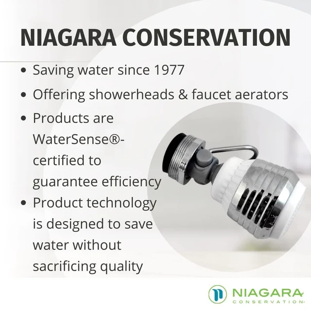 Alt view image 2 of 4 - Dual Spray Swivel Faucet Aerator - Niagra Conservation | Sink Faucet Aerator with Low 1.5 GPM Flow Rate | (N3115P-FC)