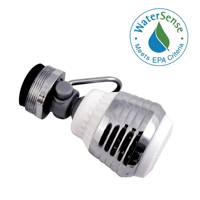 Alt view image 4 of 4 - Dual Spray Swivel Faucet Aerator - Niagra Conservation | Sink Faucet Aerator with Low 1.5 GPM Flow Rate | (N3115P-FC)