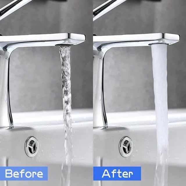 Alt view image 4 of 7 - Faucet Aerator M18.5, WeeVeni 6PCS Aerator Replacement for Sink Faucet Flow Restrictor, Kitchen Bathroom Sink Aerators with Key Removal Wrench Tool