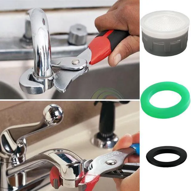 Alt view image 5 of 7 - Faucet Aerator, 1.5 GPM Restrictor Plug-in Faucet Aerator Bathroom or Kitchen Replacement (20 pieces in white)