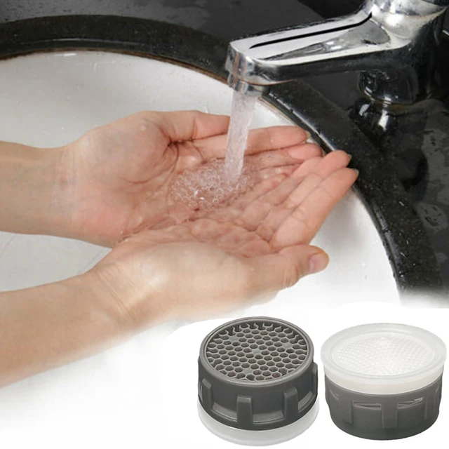Alt view image 6 of 7 - Faucet Aerator, 1.5 GPM Restrictor Plug-in Faucet Aerator Bathroom or Kitchen Replacement (20 pieces in white)