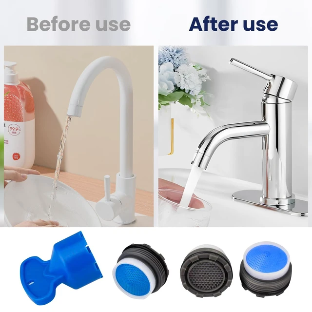 Alt view image 5 of 7 - 1 Pcs Bathroom Faucet Aerator for Moen 137401 Eco-Performance Aerator | 1.5 gpm Faucet Aerator, Faucet Flow Restrictor Service Kit with Aerator Key(18.5MM)