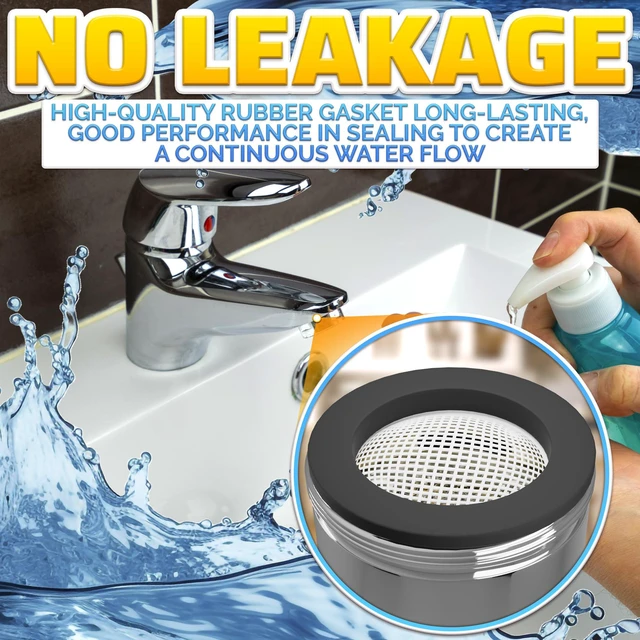 Alt view image 6 of 7 - 4Pcs Bathroom Faucet Aerator Replacement - 15"/16" 24mm Kitchen Bathroom Sink Attachment High Flow Aerator for Sink Faucet Aerators M24 Male Thread