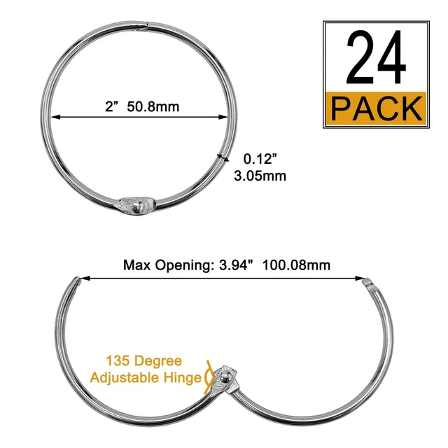 Alt view image 3 of 7 - Shower Curtain Hooks Rings,24 Pcs Rustproof Metal Shower Hooks for Shower Curtain,Glide Smoothly Round Shower Rings for Curtain,Shower Curtain Rings for Bathroom Shower Rod,Snap Joint Design (Silver)