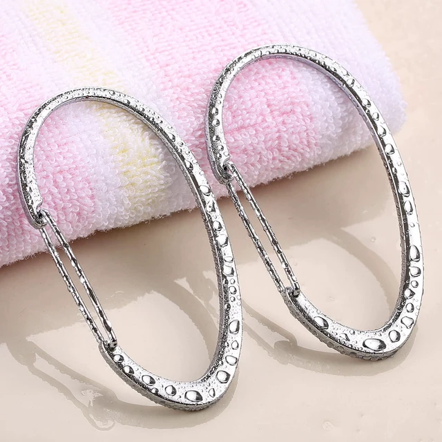 Alt view image 7 of 7 - Silver Shower Curtain Rings, Rustproof Shower Curtain Hooks for Bathroom, ZESLMG Chrome Decorative Shower Hooks Rings for Shower Curtain Rod Hangers, Set of 12