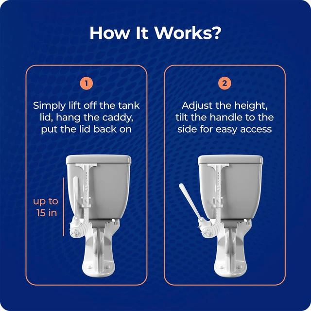 Alt view image 6 of 7 - Invisibrush Hidden Toilet Brush with Holder | Hides Behind Toilet Bowl Tilts for Easy Access - Keep Toilet Brush Cleaning Tool Hidden