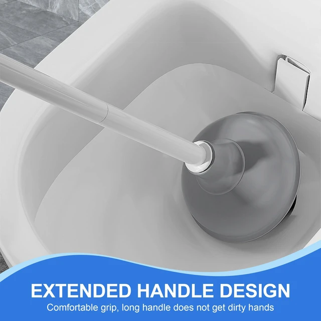 Alt view image 3 of 7 - 3 in 1 Toilet Brush & Plunger, Wall Mounted with Crevice Brush | Built-in Storage Holder. Rust-resistant, Durable. Non-Slip Grip. Easy to Install. For Bathroom, Floor & Tile Cleaning.