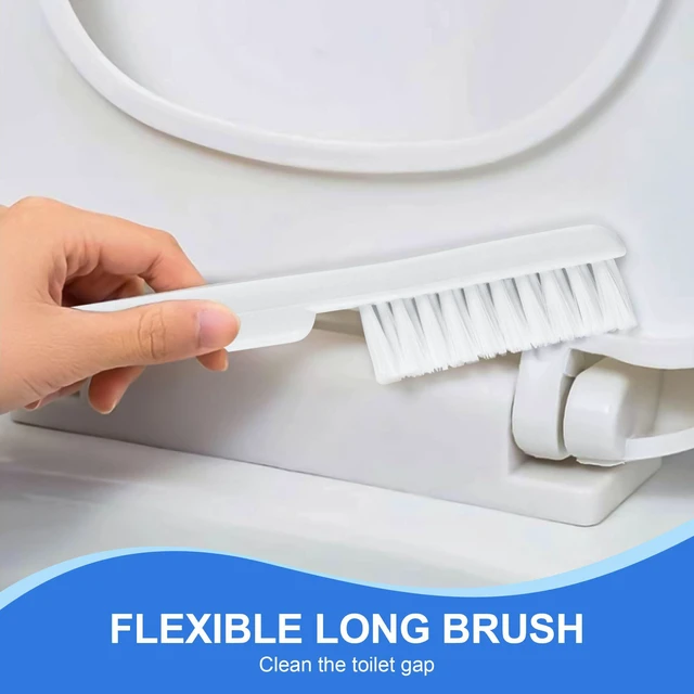 Alt view image 5 of 7 - 3 in 1 Toilet Brush & Plunger, Wall Mounted with Crevice Brush | Built-in Storage Holder. Rust-resistant, Durable. Non-Slip Grip. Easy to Install. For Bathroom, Floor & Tile Cleaning.