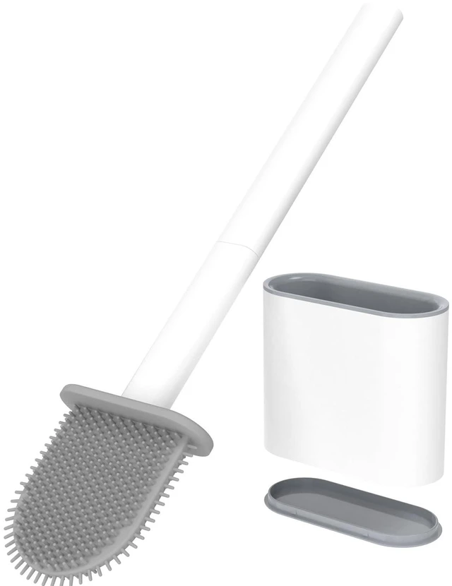Main image of RV Toilet Bowl Brush by, Silicone Bristles, Wall-Mounted, Anti-Roll & Anti-Drip Design | Safe for RV Toilets, Travel Trailers, Campers | Durable & Easy to Clean | Made by RVers for RVers