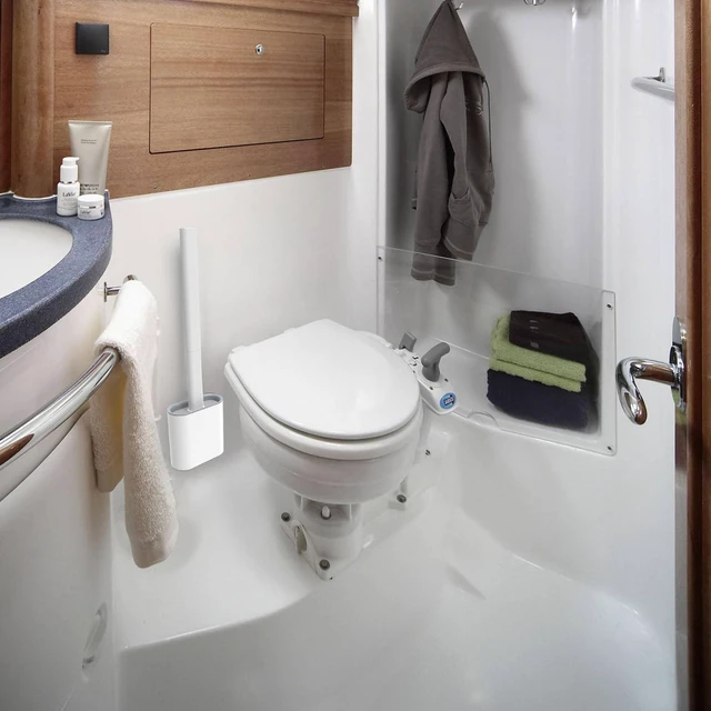 Alt view image 3 of 7 - RV Toilet Bowl Brush by, Silicone Bristles, Wall-Mounted, Anti-Roll & Anti-Drip Design | Safe for RV Toilets, Travel Trailers, Campers | Durable & Easy to Clean | Made by RVers for RVers