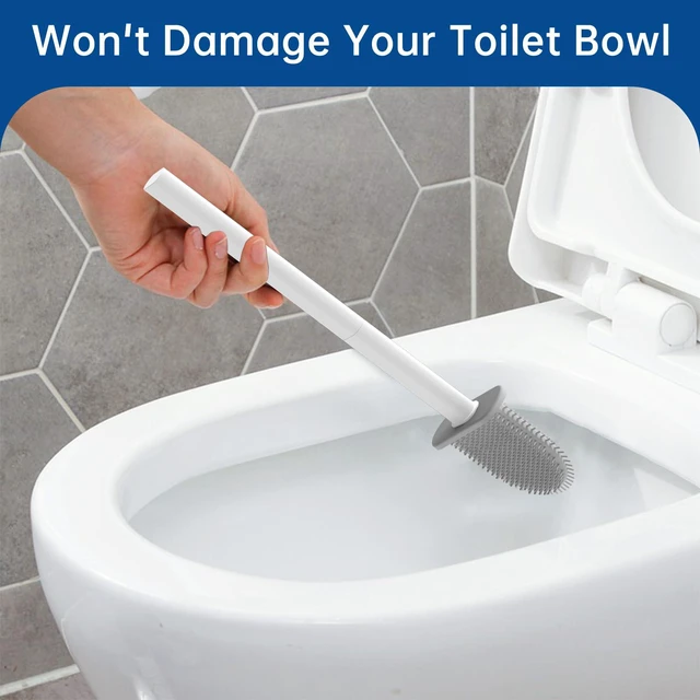 Alt view image 6 of 7 - RV Toilet Bowl Brush by, Silicone Bristles, Wall-Mounted, Anti-Roll & Anti-Drip Design | Safe for RV Toilets, Travel Trailers, Campers | Durable & Easy to Clean | Made by RVers for RVers