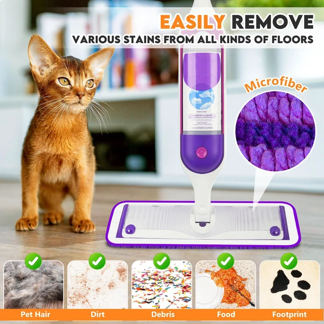 Alt view image 2 of 7 - Mop Pads for Swiffer PowerMop: Microfiber Mop Refills Replacement | 7PCS Washable Mop Refills Pads for Dry Wet Cleaning, Flat Floor Mops Pad for Dusting, Spay Mop Replacement Head for Hardwood