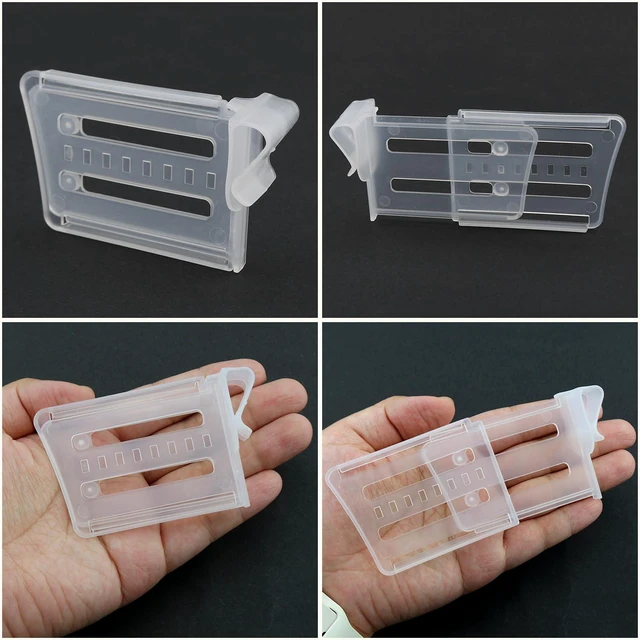 Alt view image 4 of 5 - 12PCS Adjustable Fridge Side Door Divider Kitchen Fridge Shelves Polypropylene Sorting Divider for Sorting Drawer and Storage Box