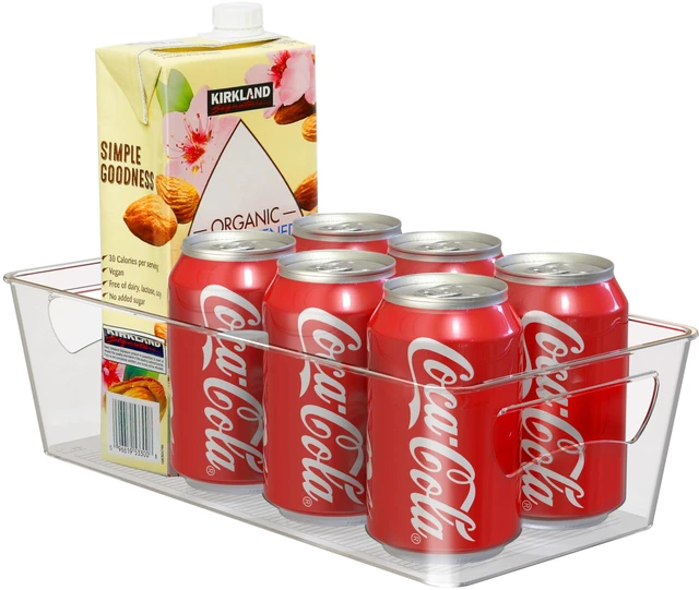 Main image of Clear Fridge Organizer Bin Storage (12"x6"x3.4") | for Cabinet / Pantry / Refrigerator / Freezer / Kitchen