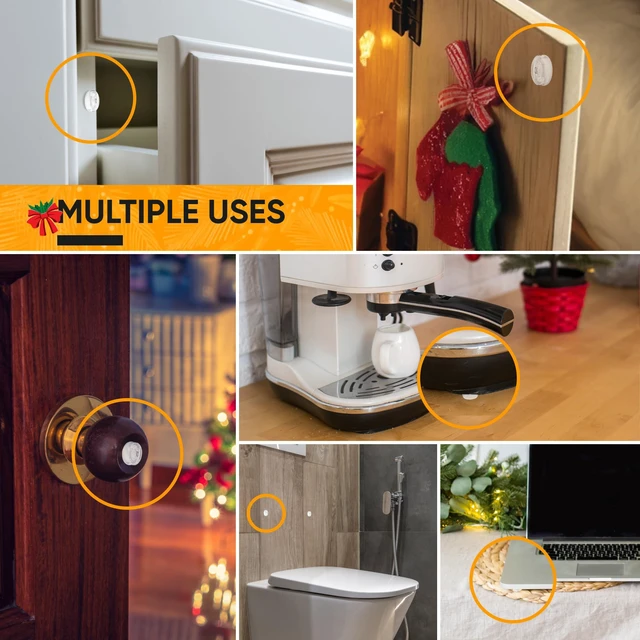 Alt view image 4 of 7 - 64-Pack Clear Silicone Cabinet Bumpers, Self Adhesive Sticky Pads | 64 clear silicone bumpers absorb shock, dampen noise & protect surfaces - sticky, durable & easy to apply anywhere.