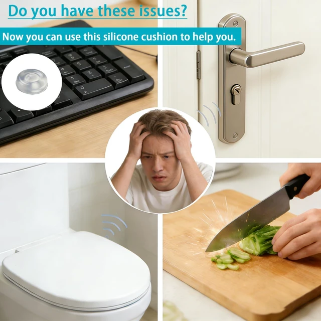 Alt view image 3 of 7 - 164PCS Clear Cabinet Door Bumpers Self Adhesive Silicone Noise Dampening | 3 Sizes Versatile Use, Self-Adhesive Install in Seconds, Quiet Soft Close for Cabinets Drawers Furniture, No Remains Removal
