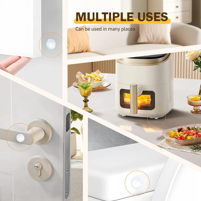 Alt view image 6 of 7 - Silicone 200 Pcs Cabinet Door Bumpers Round, Self Adhesive Bumpers | 3/8" Diameter Clear Cupboard Door Drawer Bumpers, Noise Dampening, Ideal for Kitchen Cabinets Cutting Boards Picture Frames