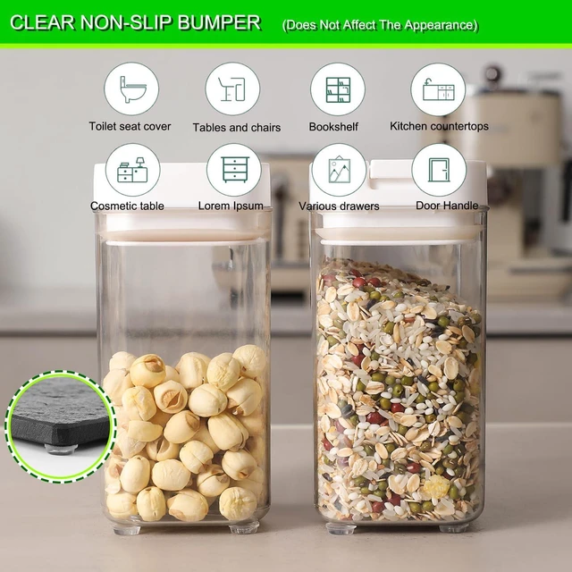 Alt view image 5 of 7 - Cabinet Bumpers Soft Self-Adhesive Clear Rubber Bumper- Cabinet Door pumpers dots Clear Cabinet stoppers Furniture Noise Reducing Silicone Rubber Bumper Extremely Durable(96Pcs)