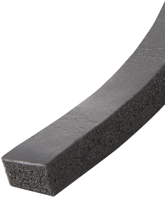 Alt view image 4 of 7 - R338H Self-Stick Rubber Foam Weatherseal, 3/8"W, 3/16"T, Black|Blacks