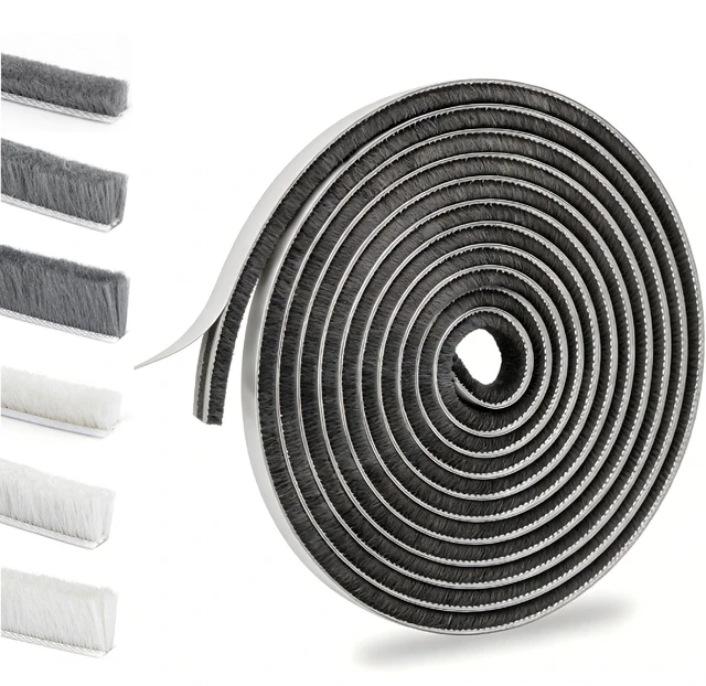 Main image of 39.4FT Weather Stripping for Doors and Windows, Self-Adhesive Soundproofing Door Seal, Door Insulation for Sliding, Exterior, Frames and Front, 0.35'' Wide x 0.35'' Thick, Grey