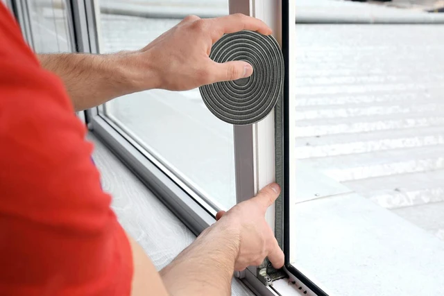 Alt view image 6 of 7 - 39.4FT Weather Stripping for Doors and Windows, Self-Adhesive Soundproofing Door Seal, Door Insulation for Sliding, Exterior, Frames and Front, 0.35'' Wide x 0.35'' Thick, Grey
