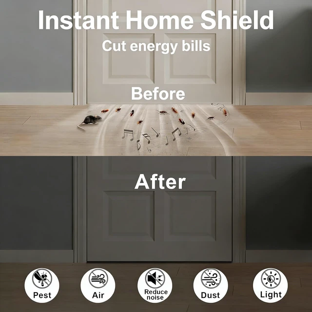 Alt view image 4 of 7 - Weather Stripping Door Seal Strip, Foam Tape, Strong Adhesive | Lightproof, Noise-Reduction, Weatherproof Foam Strips Insulation for Doors Windows, Cut Energy Bills, 1/2 in x 1/4 in