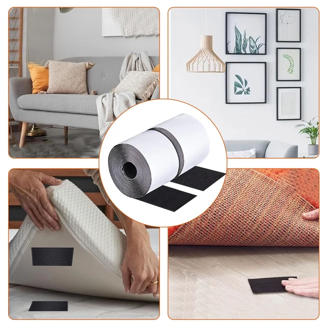 Alt view image 2 of 7 - Non Slip Couch Cushion Grips Holders to Keep Couch Cushions from Sliding Hook and Loop Tape for Mattress Furniture