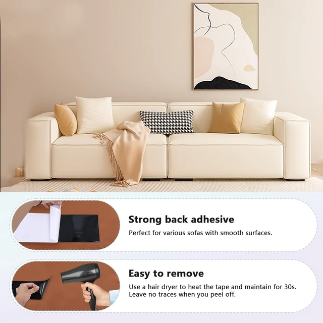 Alt view image 6 of 7 - Non Slip Couch Cushion Grips Holders to Keep Couch Cushions from Sliding Hook and Loop Tape for Mattress Furniture