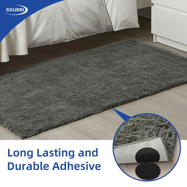 Alt view image 5 of 7 - 4''x 20Ft Heavy Duty Hook and Loop Tape, Keep Couch Cushions from Sliding | Self adhesive, strong grip, rug gripper tape & pads, furniture stopper, non slip, sofa cushion holder, 4in wide x 20 ft long