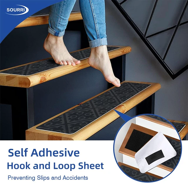 Alt view image 6 of 7 - 4''x 20Ft Heavy Duty Hook and Loop Tape, Keep Couch Cushions from Sliding | Self adhesive, strong grip, rug gripper tape & pads, furniture stopper, non slip, sofa cushion holder, 4in wide x 20 ft long