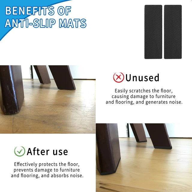 Alt view image 6 of 7 - 12 Pcs Premium Furniture Pads,Thick Non-Slip Pad Foot Cover Self-Furniture Gripper - Stops Slide - Adhesive Pads Protectors