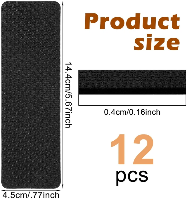 Alt view image 2 of 7 - 12 Pcs No Slide Furniture Gripper | Rubber Pads for Couch, Non Slip Stoppers Prevent Sliding on Floors, Heavy Duty Protectors for Recliner Sofa Chairs