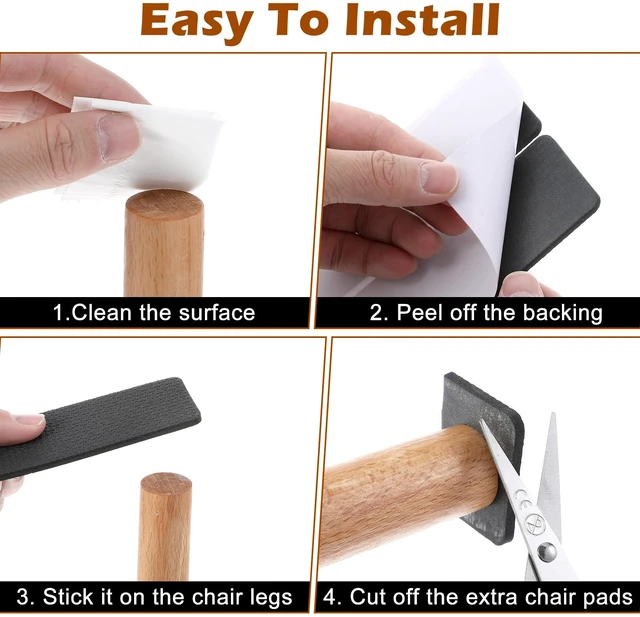 Alt view image 5 of 7 - 12 Pcs No Slide Furniture Gripper | Rubber Pads for Couch, Non Slip Stoppers Prevent Sliding on Floors, Heavy Duty Protectors for Recliner Sofa Chairs