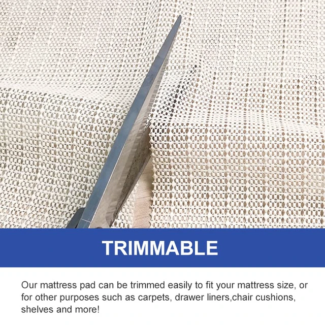 Alt view image 6 of 6 - Keep Armchair Cushions from Sliding, Keep Bed and Topper Pad from Sliding for Sofa, Armchair, Chair Cushion, Mattresses, Easy Trim, Slip Resistant, Grips Helps Stop Slipping