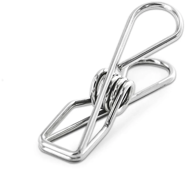 Main image of 40 Pack Stainless Steel Clothes Pins, Multi-Purpose Metal Wire Utility Clips