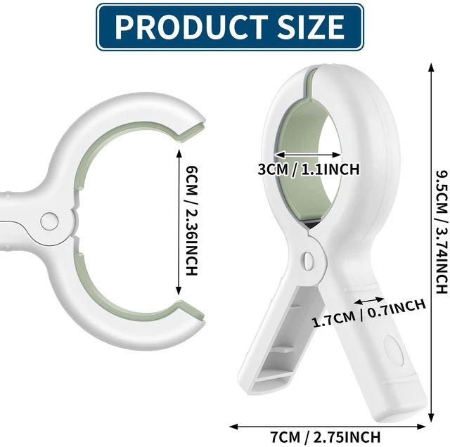 Alt view image 2 of 7 - 12 Pack Beach Towel Clips,Pool Chair Clips,Heavy Duty Plastic Clothes Pins,Quilt Drying Clips,Windproof Clothes Clips,Keep Your Towel,Clothes,Blankets to Dry on Clothesline and Hanging Rack