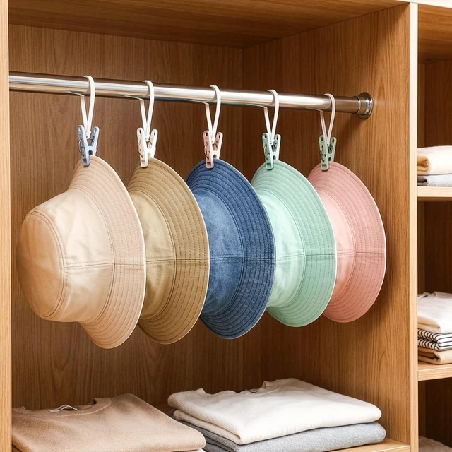 Alt view image 5 of 7 - 120 Pack Plastic Clothes Pins, Multi-Purpose Plastic Hanging Clips with Rope, Windproof Laundry Hooks Hanger Clips Clothespins Clothes Peg for Hanging Clothes Hat Towel Sock Gloves Photos