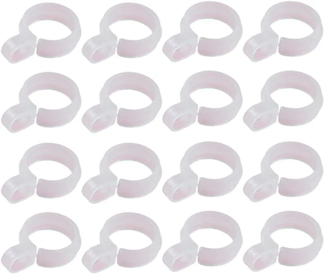 Main image of 50Pcs White Plastic Windproof Hanger Hooks Clothes Hanger Buckle Clip Laundry Hanging Hooks Closet Rod Hanging Tool for Drying Rack Clothes Hangers, Suit Hangers