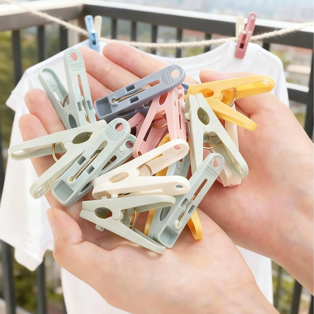 Alt view image 5 of 7 - 40-Pack Multipurpose Plastic Clothespins for Laundry & Crafts