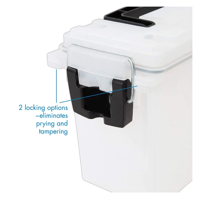 Alt view image 5 of 7 - 12535 Translucent Craft Organizer, Art Supply Organizer and Storage, Lockable School Supplies Organization, Moisture Resistant, Made in USA