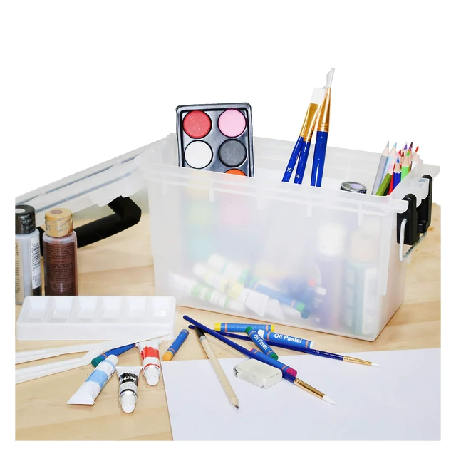 Alt view image 7 of 7 - 12535 Translucent Craft Organizer, Art Supply Organizer and Storage, Lockable School Supplies Organization, Moisture Resistant, Made in USA