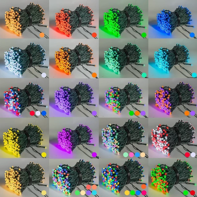 Alt view image 2 of 7 - 66FT 200 LED Smart Color Changing Christmas Halloween Lights | RGB String Lights with Remote & App Controlled,4th of July Decoration for Indoor Outdoor Holiday Xmas Tree Party Xmas Decor