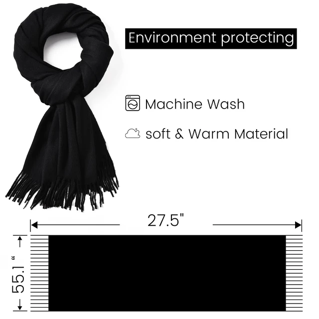 Alt view image 3 of 7 - Winter Scarf for Women Scarves Shawls Wraps Accessories Blanket Scarf | Soft Long Scarves for Women Winter Warm, Fashion Womens Scarf for Evening Dresses, Large Scarves Wraps 78.7" x 27.5"
