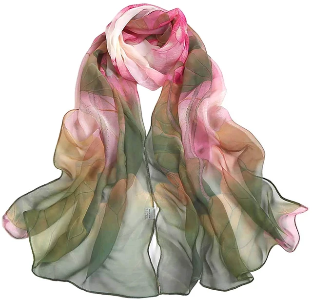 Main image of Scarfs for Women Lightweight Fashion Scarves Print Floral Pattern Scarf Shawl Wraps (W01)